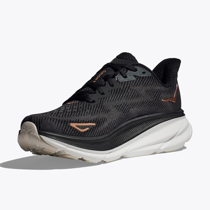 HOKA ONE ONE Clifton 9 Black trendy men's and women's running shoes and training shoes