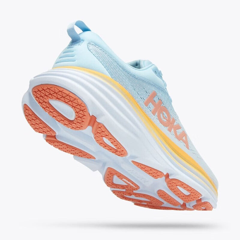 HOKA ONE ONE Bondi 8 Yellow blue gray all terrain men's and women's running shoes training shoes