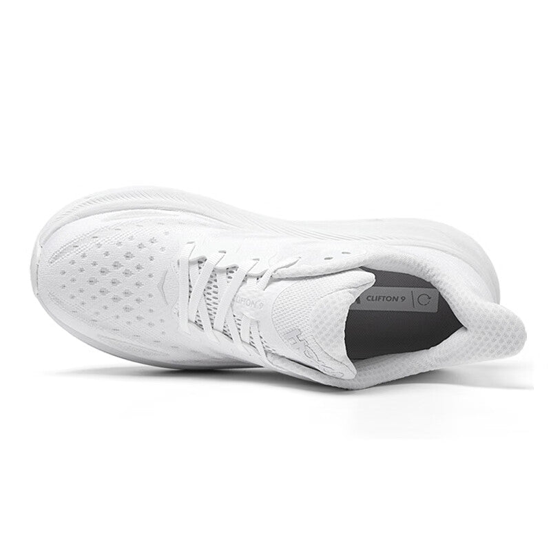 HOKA ONE ONE Clifton 9 Pure white outdoor men's and women's running shoes and training shoes