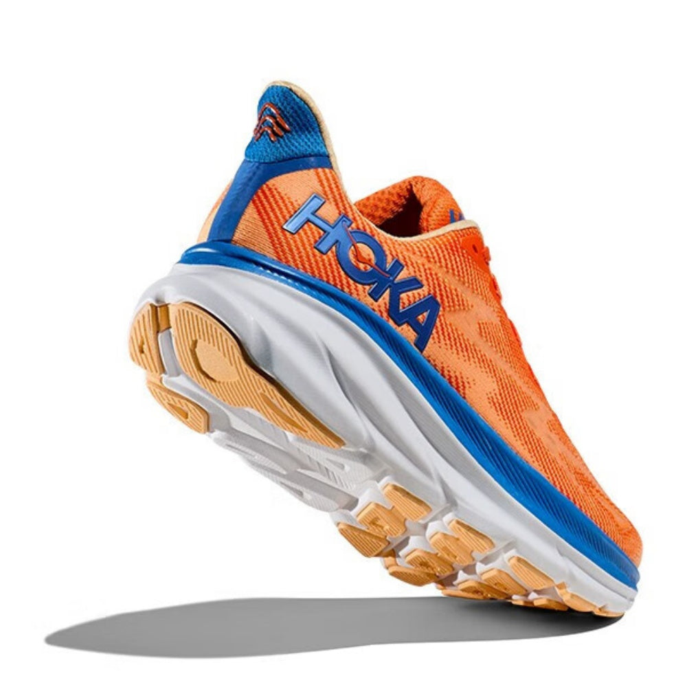 HOKA ONE ONE Clifton 9 Orange blue trendy men's and women's running shoes and training shoes